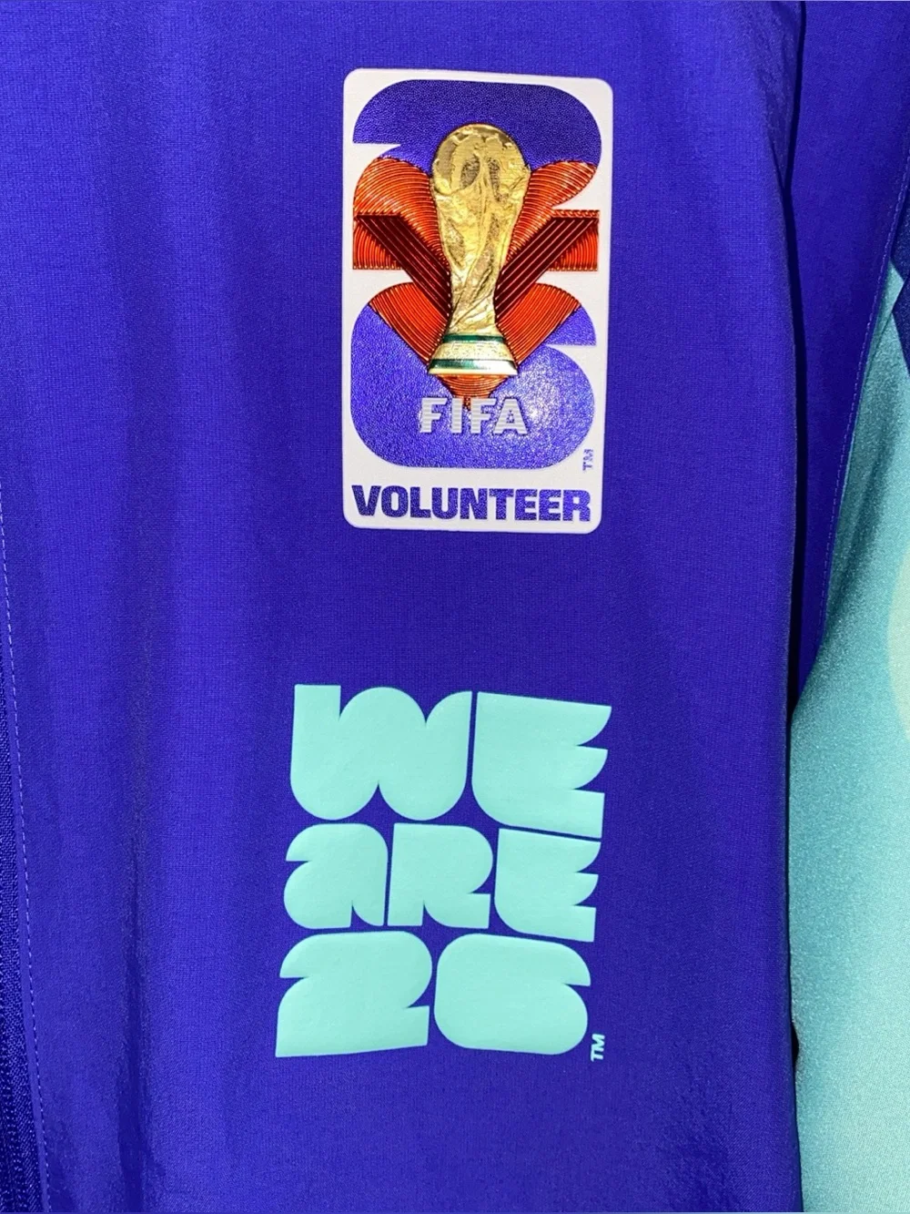 2026 Adidas FIFA World Cup Volunteer Size Small KD0440 Colorblock NWT